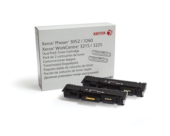 Тонер картридж Xerox PH3052/3260/WC3215/3225 Black (2*3000 стр) Двойная упаковка