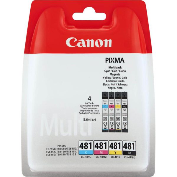 Картридж Canon CLI-481 Cyan/Magenta/Yellow/Black Multi Pack