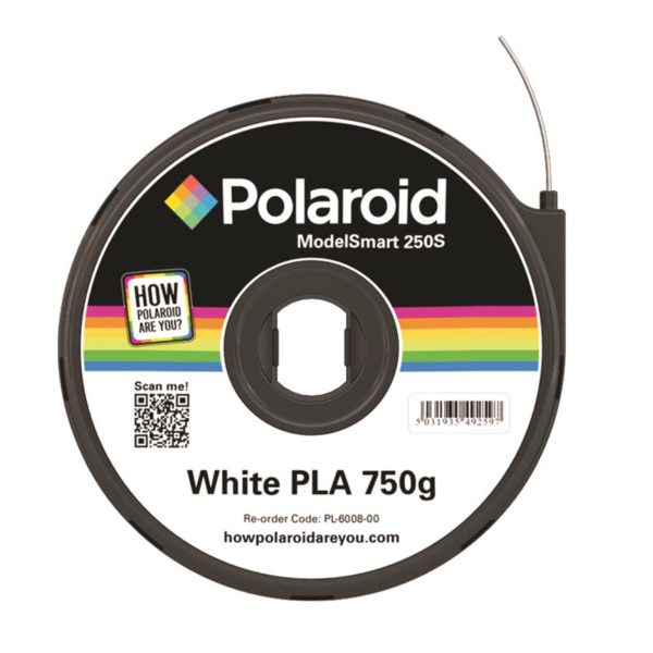Картридж с нитью 1.75мм/0.75кг PLA Polaroid ModelSmart 250s, белый