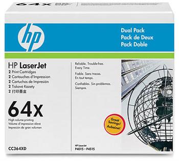 Картридж HP 64X LJ P4015/P4515 Black (2*24000 стр) Двойная упаковка