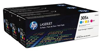 Картридж HP 305A CLJ M351/M375/M475/M451 (CE411A,CE412A,CE413A) CYM (3*2600 стр) Тройная упаковка