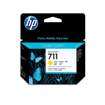 Картридж HP No.711 DesignJet 120/520 Yellow 3-Pack