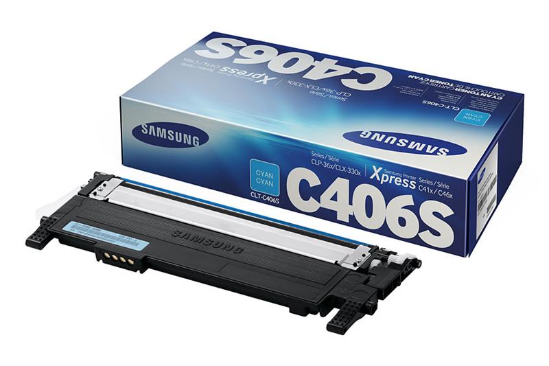 Картридж Samsung CLP-365,SL-C410W/C460W, CLX-3305/3305FN cyan (1 000стр), CLT-C406S/SEE