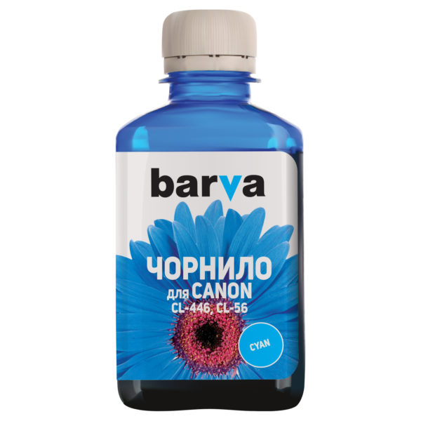 ЧЕРНИЛА BARVA CANON CL-446/CL-56 (E404/E414/MG2440/IP2840) CYAN 180 г (C446-442)