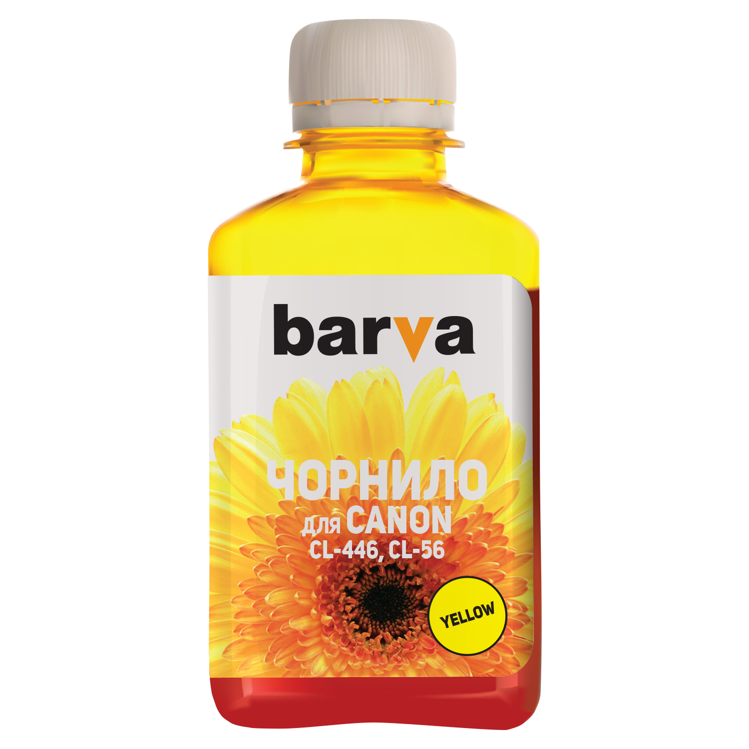 ЧЕРНИЛА BARVA CANON CL-446/CL-56 (E404/E414/MG2440/IP2840) YELLOW 180 г (C446-444)