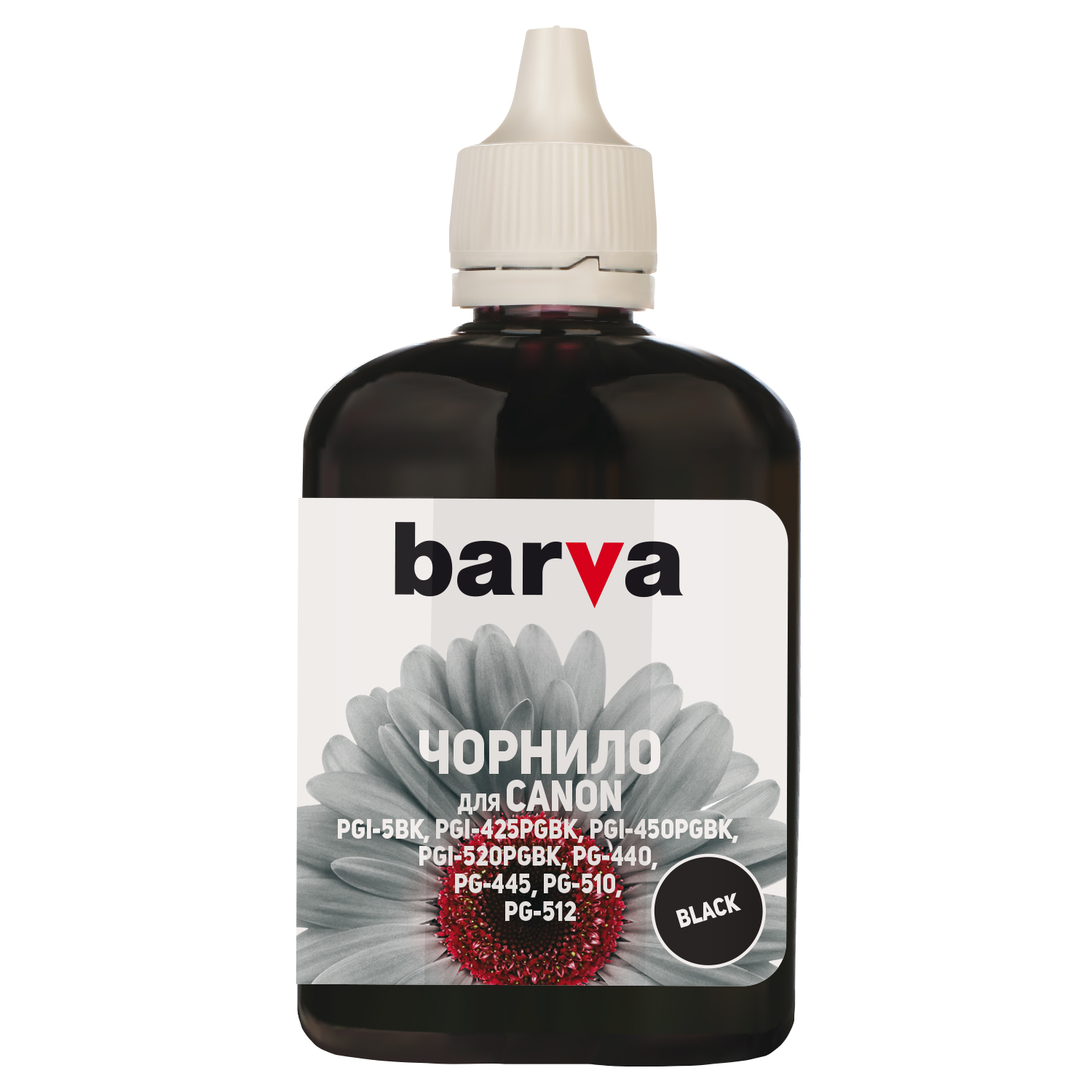 ЧЕРНИЛА BARVA CANON PGI-520/PG-510 (MG2140/MP230/MP250/MP280) BLACK 90 г (C520-296)