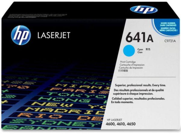 Заправка картриджа HP 641A  C9721A Cyan для принтера Color LaserJet 4600, 4600n, 4600dn, 4610n, 4648
