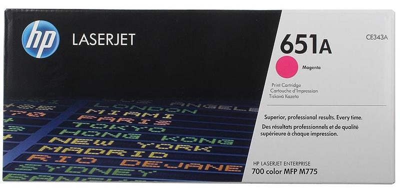 Заправка картриджа HP 651A  CE343A Magenta для принтера LaserJet Enterprise M775dn, M775f, M775z, M775z