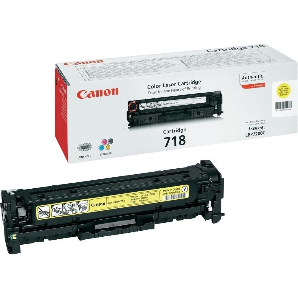 Заправка картриджа Canon 718 Yellow  для принтера LВP-7200CDN, LBP7210Сdn, LBP7660Сdn, LBР7680Cx, МF8330Cdn, МF8340Сdn, MF8350Сdn, MF8360Сdn, МF8380Cdw, MF8540Сdn, MF8550Сdn