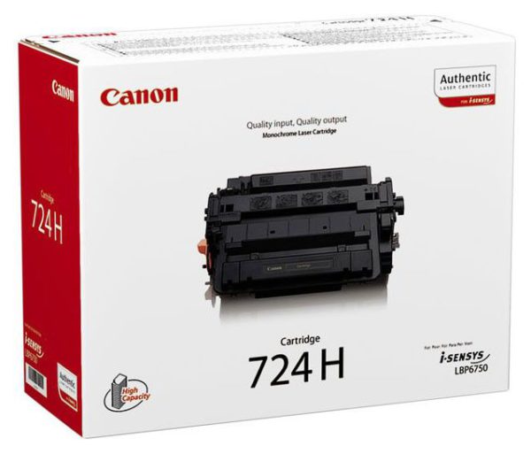 Заправка картриджа Canon 724H  для принтера LBP6750dn, LBP6780x, MF512x, MF515x