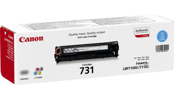 Заправка картриджа Canon 731 Cyan для принтера i-SENSYS LBP7100Cn, LBP7110Cw, MF8230Cn, MF8280CW, MF628Cw, MF623CN