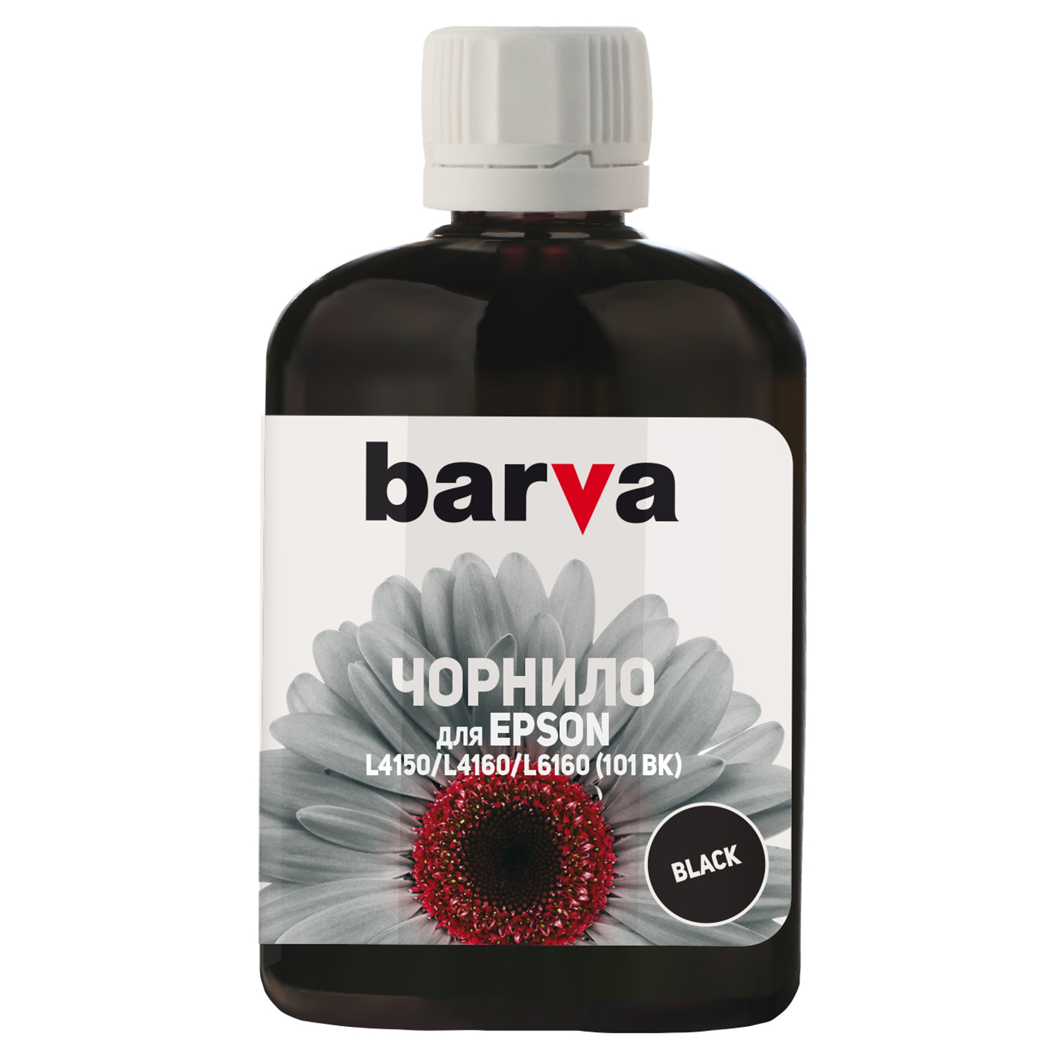 ЧЕРНИЛА BARVA ДЛЯ ФАБРИК ПЕЧАТИ EPSON L4150/L4160 (101) BLACK 100 мл ПИГМЕНТ (E101-558)