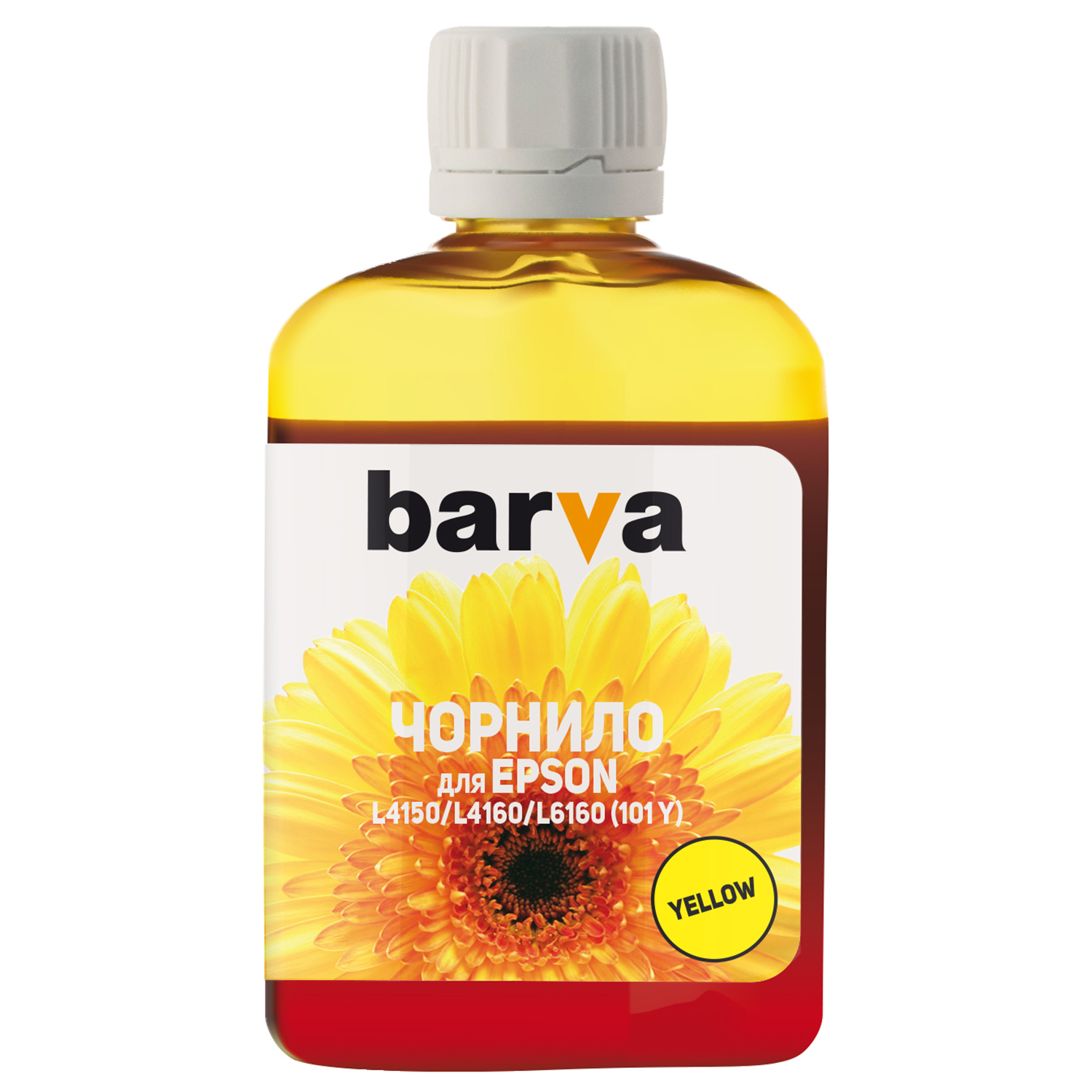 ЧЕРНИЛА BARVA ДЛЯ ФАБРИК ПЕЧАТИ EPSON L4150/L4160 (101) YELLOW 100 мл (E101-601)