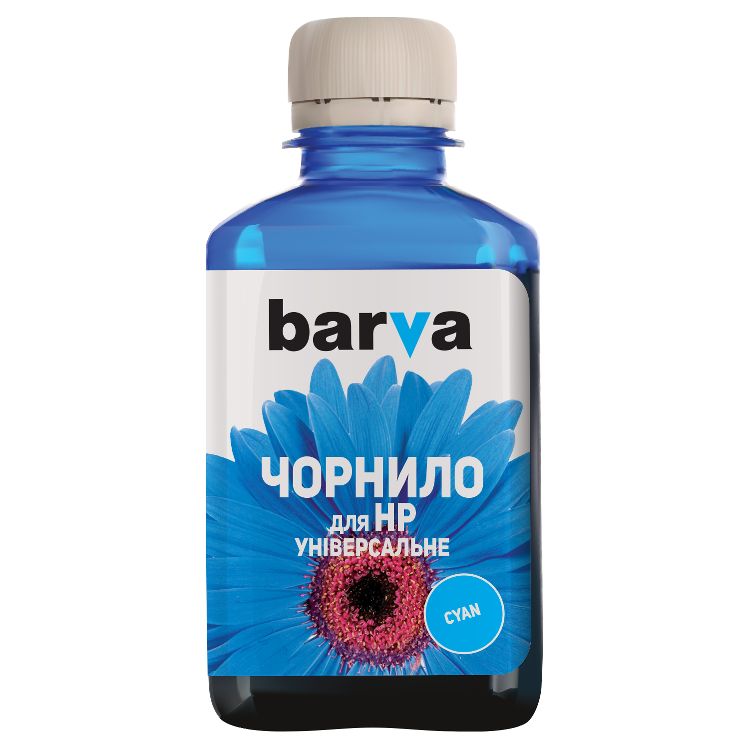 ЧЕРНИЛА BARVA HP Универсальные №2 CYAN 180 г (HU2-227)