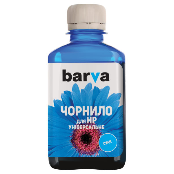 ЧЕРНИЛА BARVA HP Универсальные №3 CYAN 180 г (HU3-233)