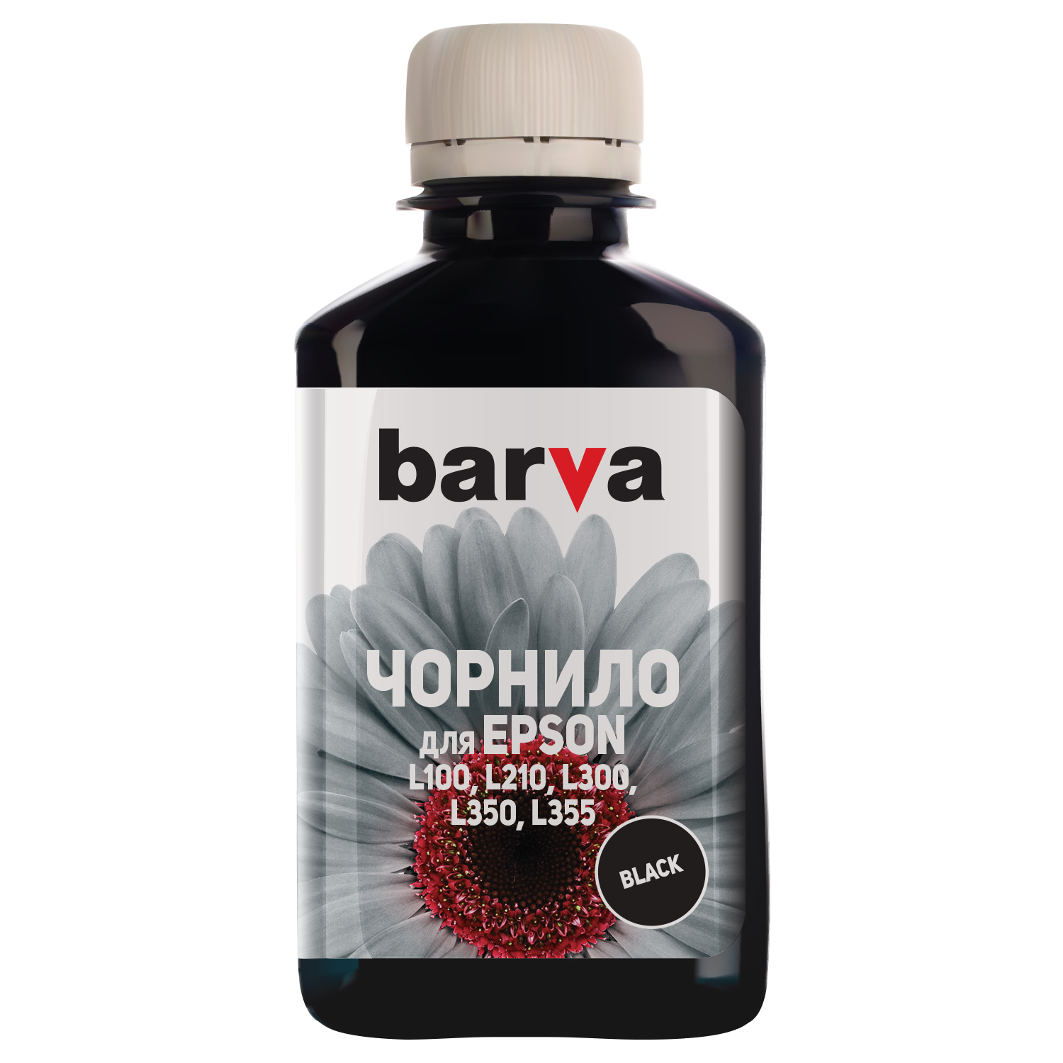 ЧЕРНИЛА BARVA ДЛЯ ФАБРИК ПЕЧАТИ EPSON L100/L210/L300/L350/L355 (664 Bk) BLACK 180 г (L100-399)