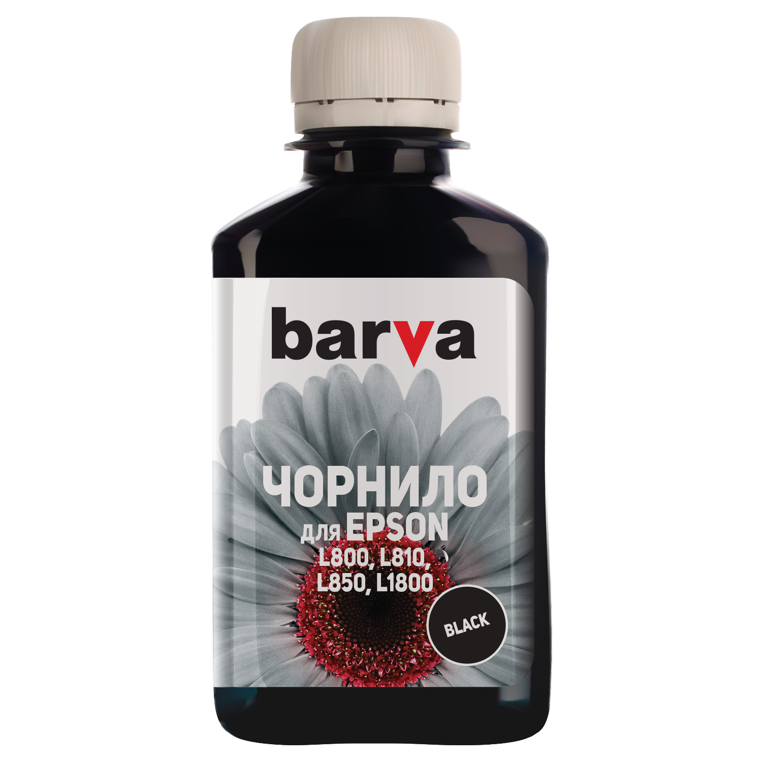 ЧЕРНИЛА BARVA ДЛЯ ФАБРИК ПЕЧАТИ EPSON L800/L810/L850/L1800 (T6731) BLACK 180 г (L800-409)