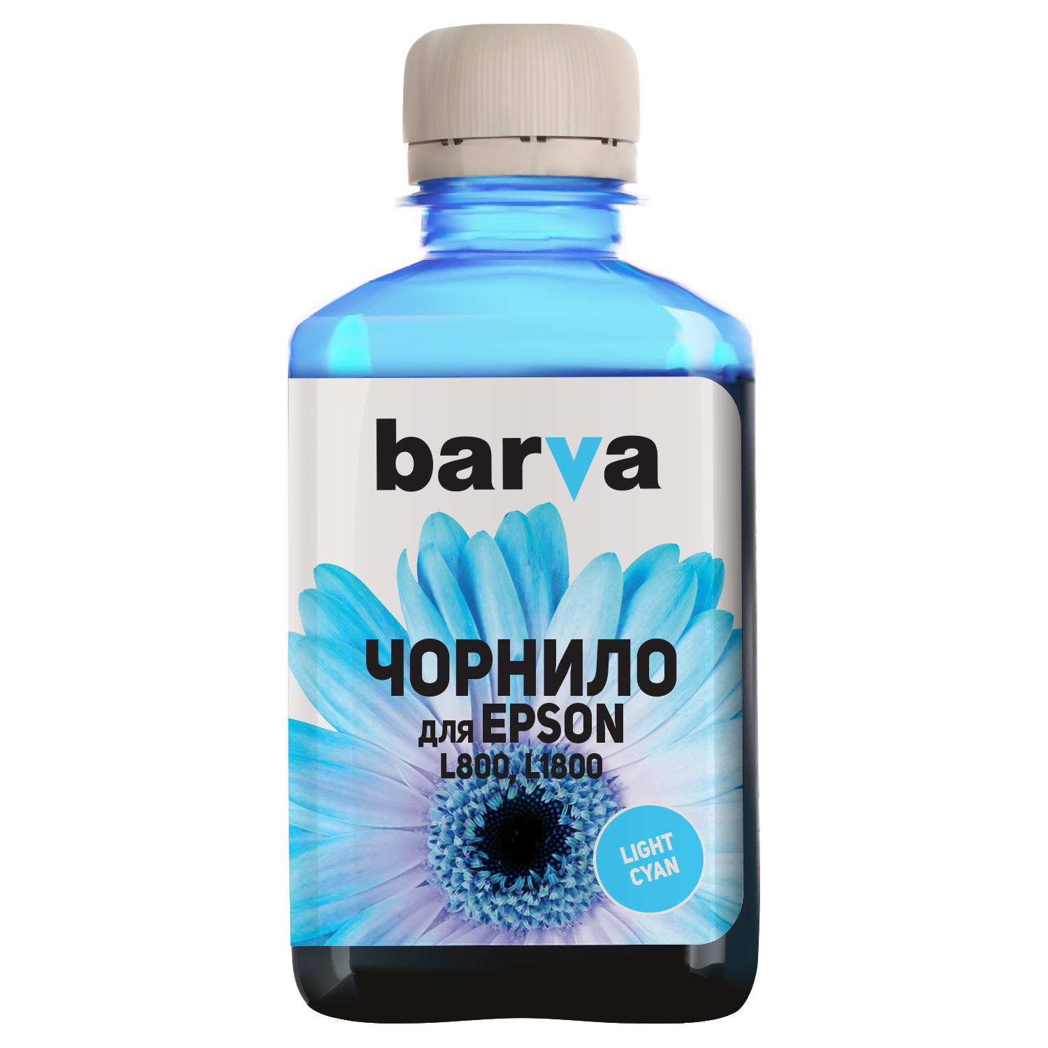 ЧЕРНИЛА BARVA ДЛЯ ФАБРИК ПЕЧАТИ EPSON L800/L810/L850/L1800 (T6735) LIGHT CYAN 180 г (L800-417)