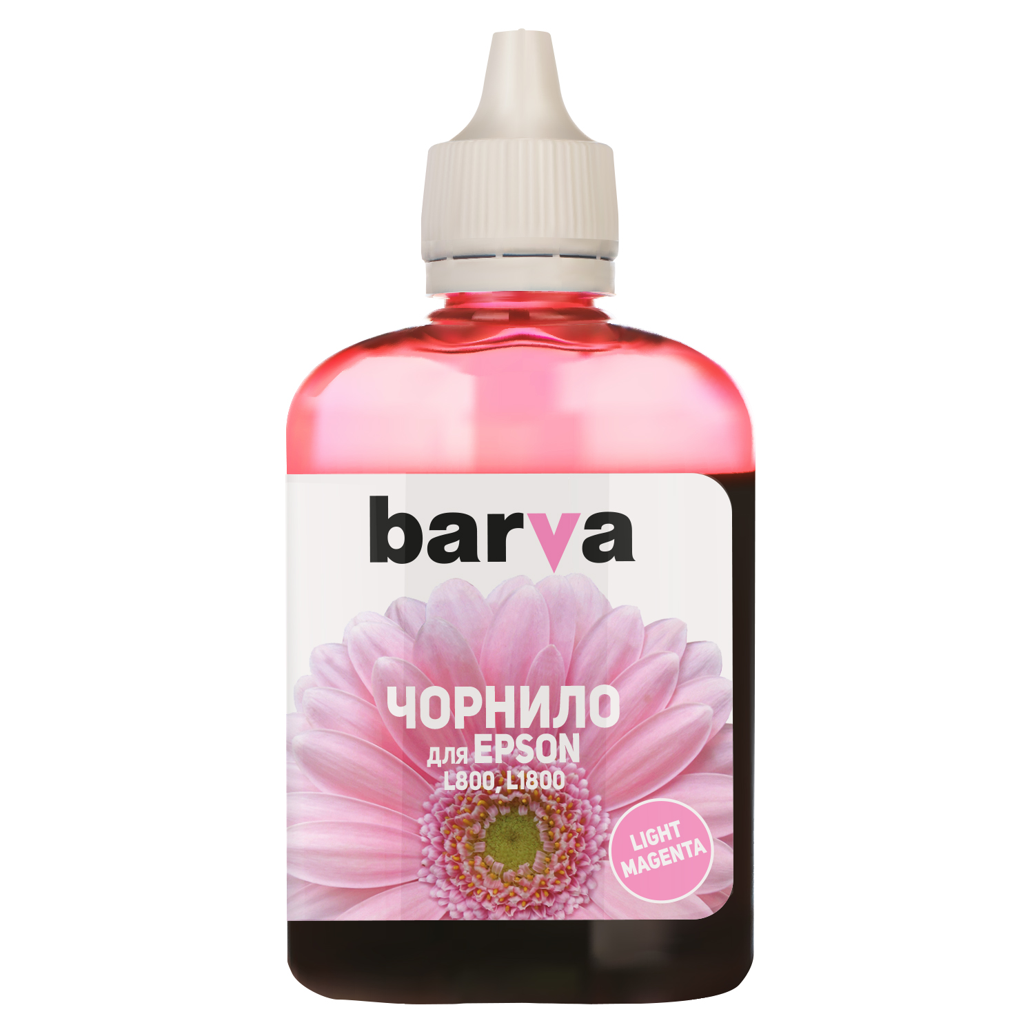 ЧЕРНИЛА BARVA ДЛЯ ФАБРИК ПЕЧАТИ EPSON L800/L810/L850/L1800 (T6736) LIGHT MAGENTA 90 г (L800-418)