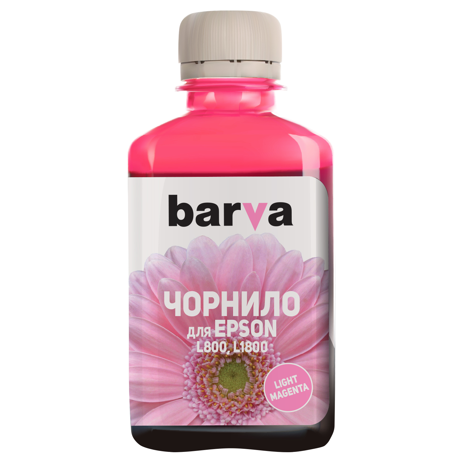 ЧЕРНИЛА BARVA ДЛЯ ФАБРИК ПЕЧАТИ EPSON L800/L810/L850/L1800 (T6736) LIGHT MAGENTA 180 г (L800-419)