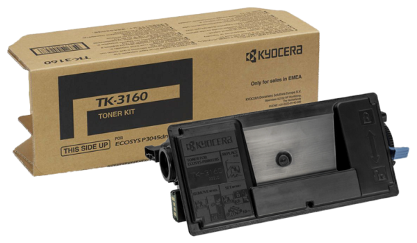 Заправка картриджа Kyocera TK-3160 для принтера KYOCERA  P3045n, P3050dn, P3055dn, P3060dn